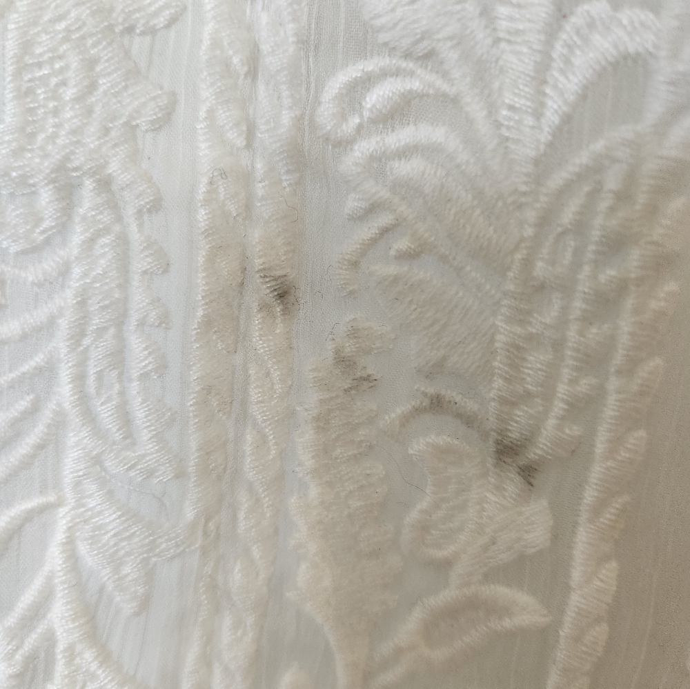 Ivory Embroidered Lace Sheer Cover Up - Picture 9 of 9